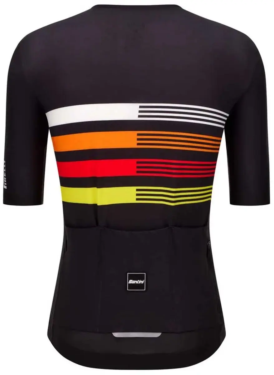 Santini Pirelli Korte Mouw Wielertrui M - Zwart - afbeelding 2 van 3