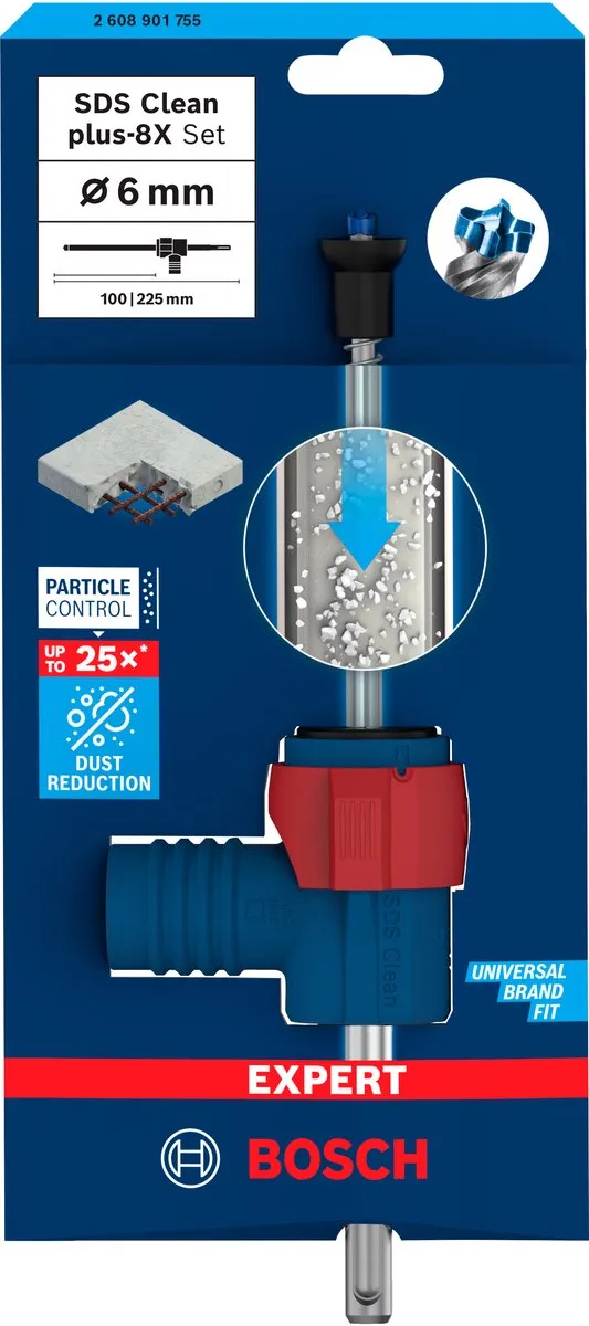 Bosch Professional EXPERT SDS Clean plus-8X Hamerboor Set 6x100x225