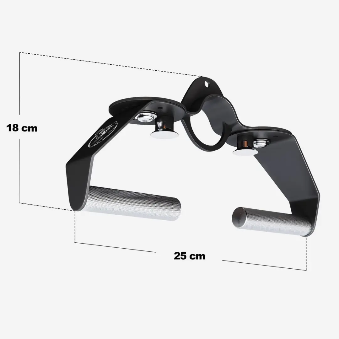 Gorilla Sports Verstelbare Roeigreep 25cm - 360° - Tot 200kg - Zwart - afbeelding 4 van 6