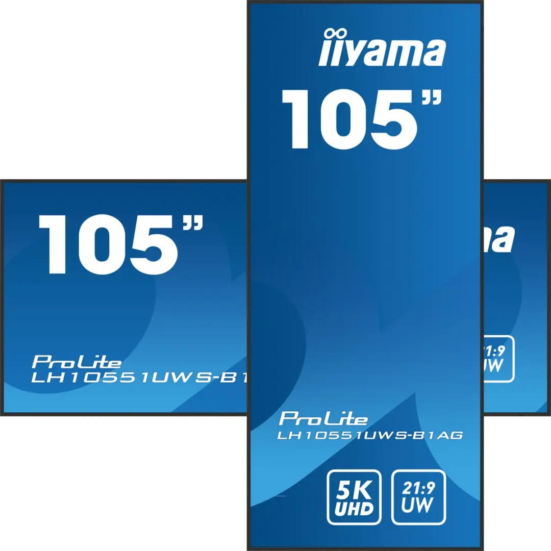 iiyama LH10551UWS-B1AG Beeldkrant 104.7" LED 500 cd/m² - Zwart - afbeelding 5 van 6