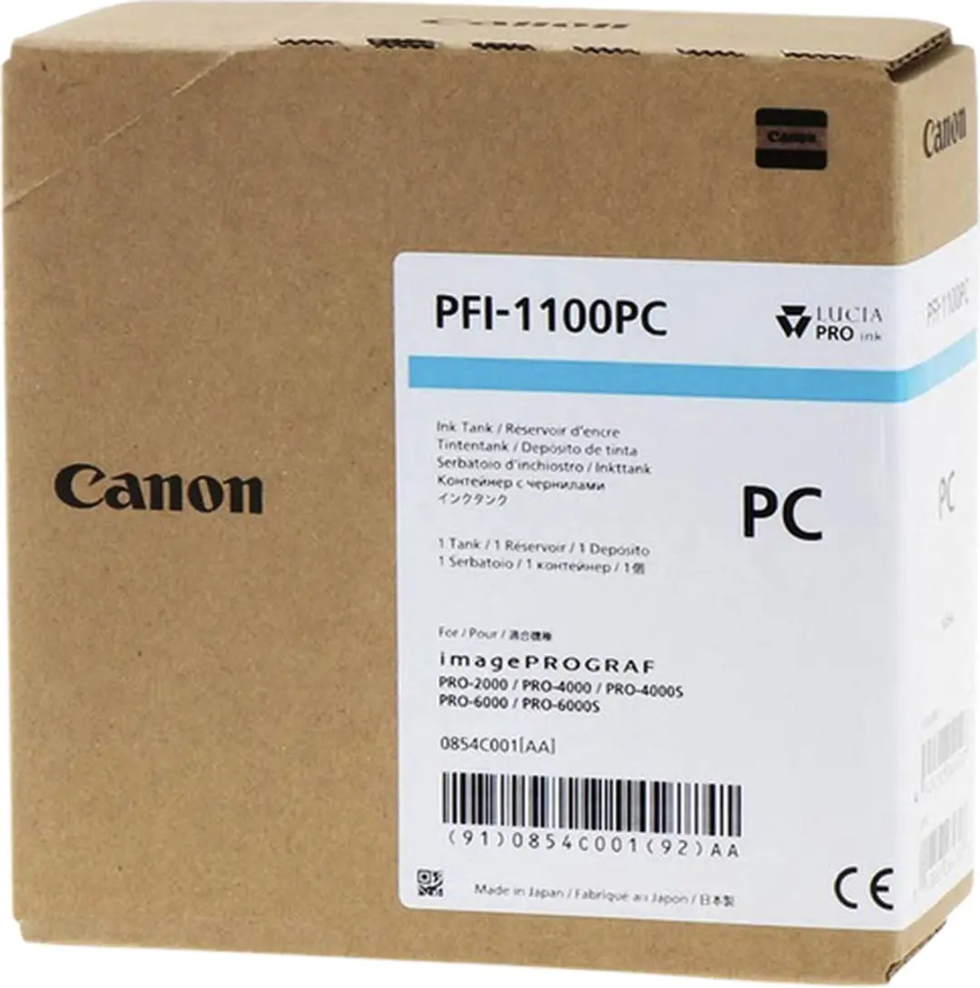Canon PFI-1100PC Inktcartridge Foto-cyaan - 160ml - afbeelding 2 van 2
