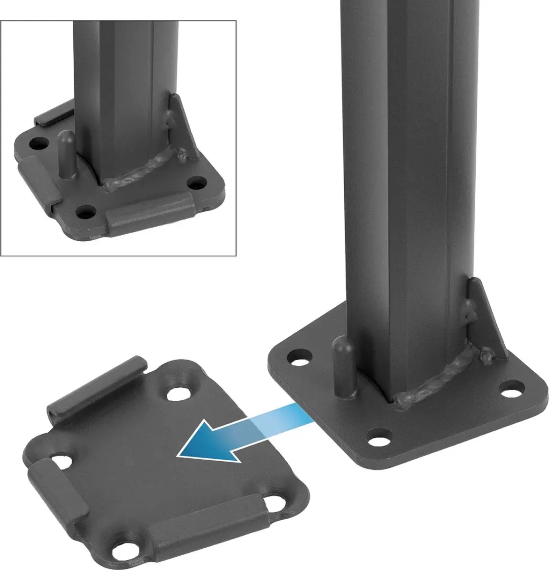 Koopman Windscherm Terras 3x1.4m - Antraciet - Oprolbaar - afbeelding 6 van 6