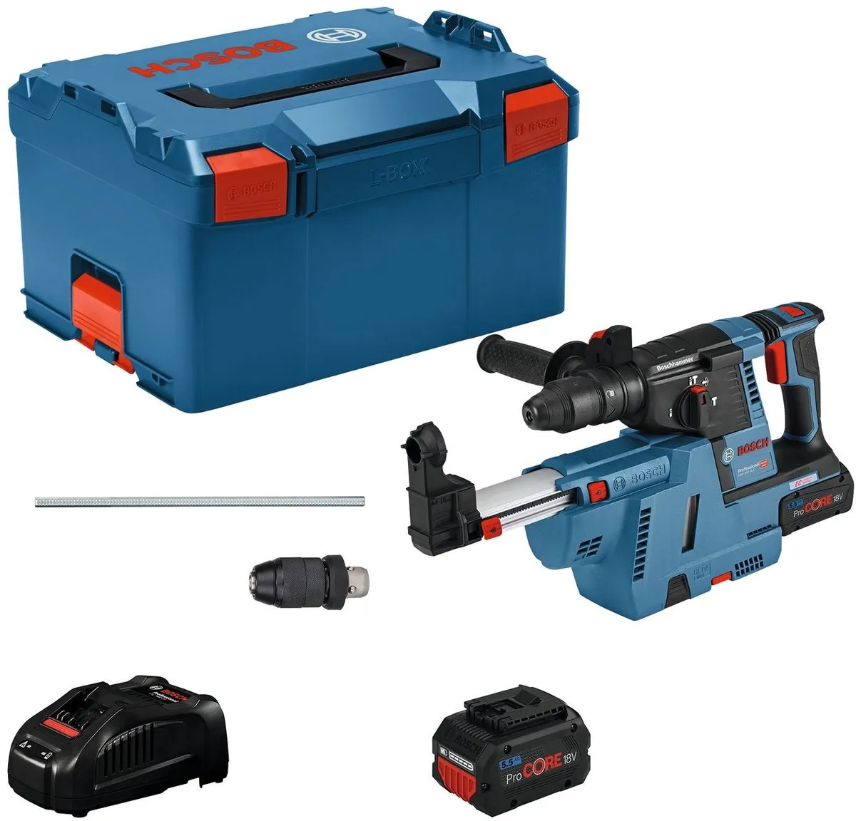 Bosch Professional GBH 18V-26F Boorhamer - 2x 5,5Ah - SDS-plus