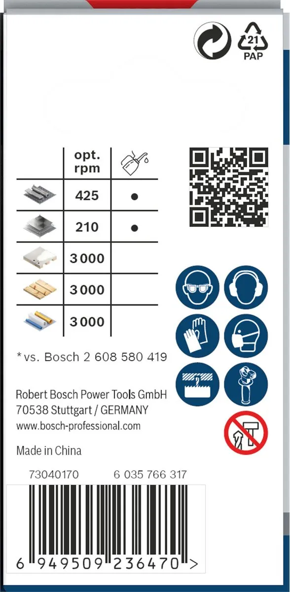 Bosch Professional Multimateriaal Gatenzaag 21mm - 26089...
