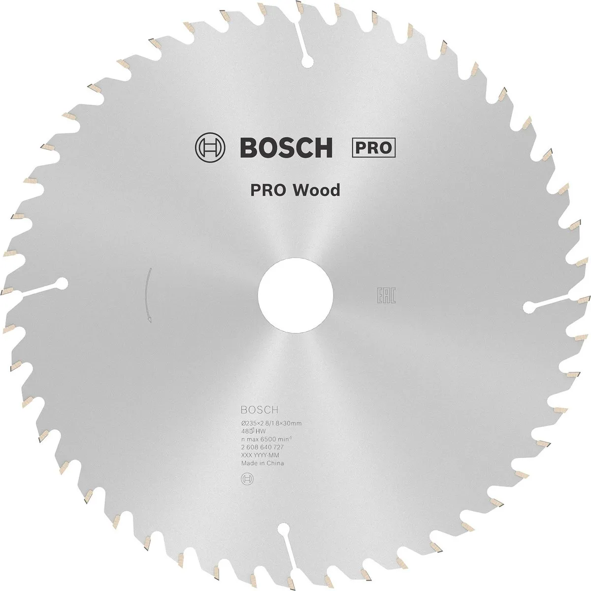 Bosch Professional CIRKZB OPT 235X30/25X2,8 48T Metaal Zaagblad