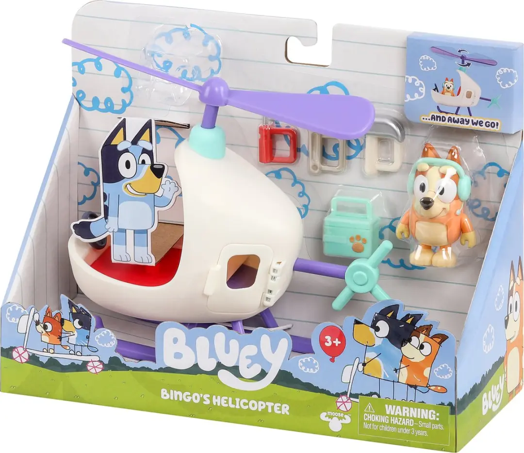 Moose Toys Bluey Bingo’s Helikopter Speelset - Multikleur