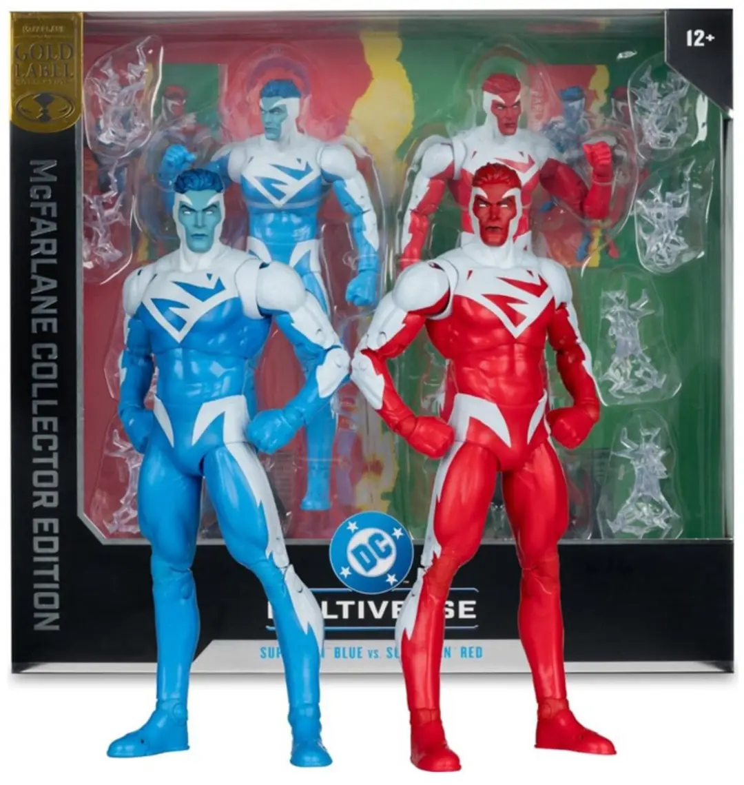 McFarlane Toys DC Multiverse Superman Blue vs. Red 2-Pack - MCF17904 - afbeelding 4 van 6
