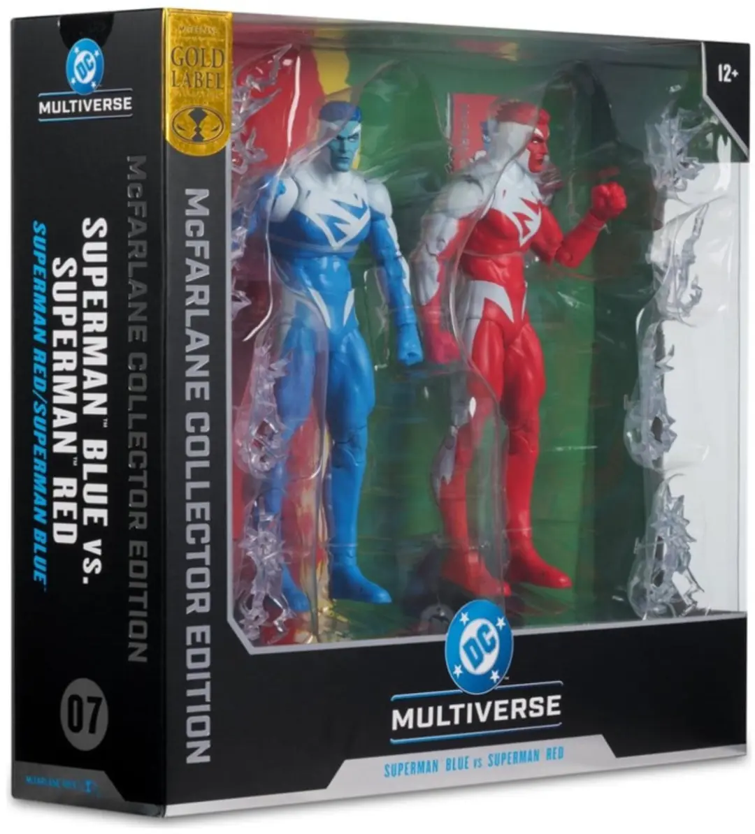 McFarlane Toys DC Multiverse Superman Blue vs. Red 2-Pack - MCF17904 - afbeelding 6 van 6