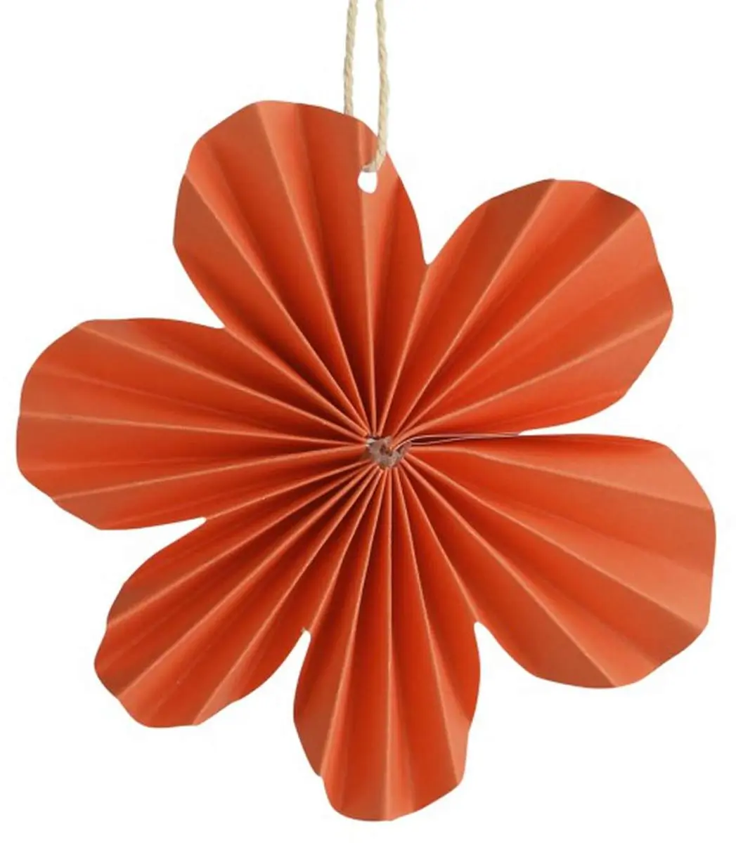 Kaemingk Papierbloem Oranje Ø 10,5 cm