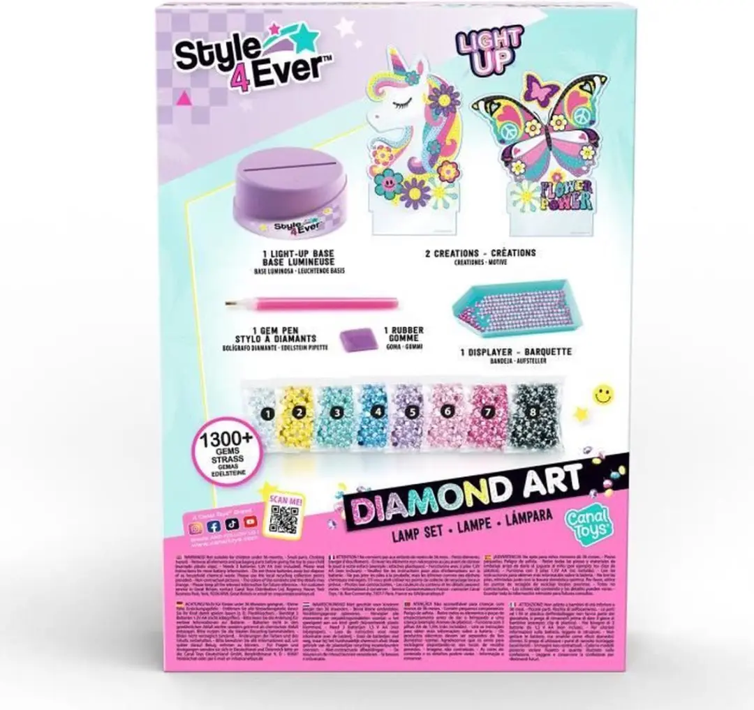 Canal Toys Diamond Art Lamp Set - Multicolor