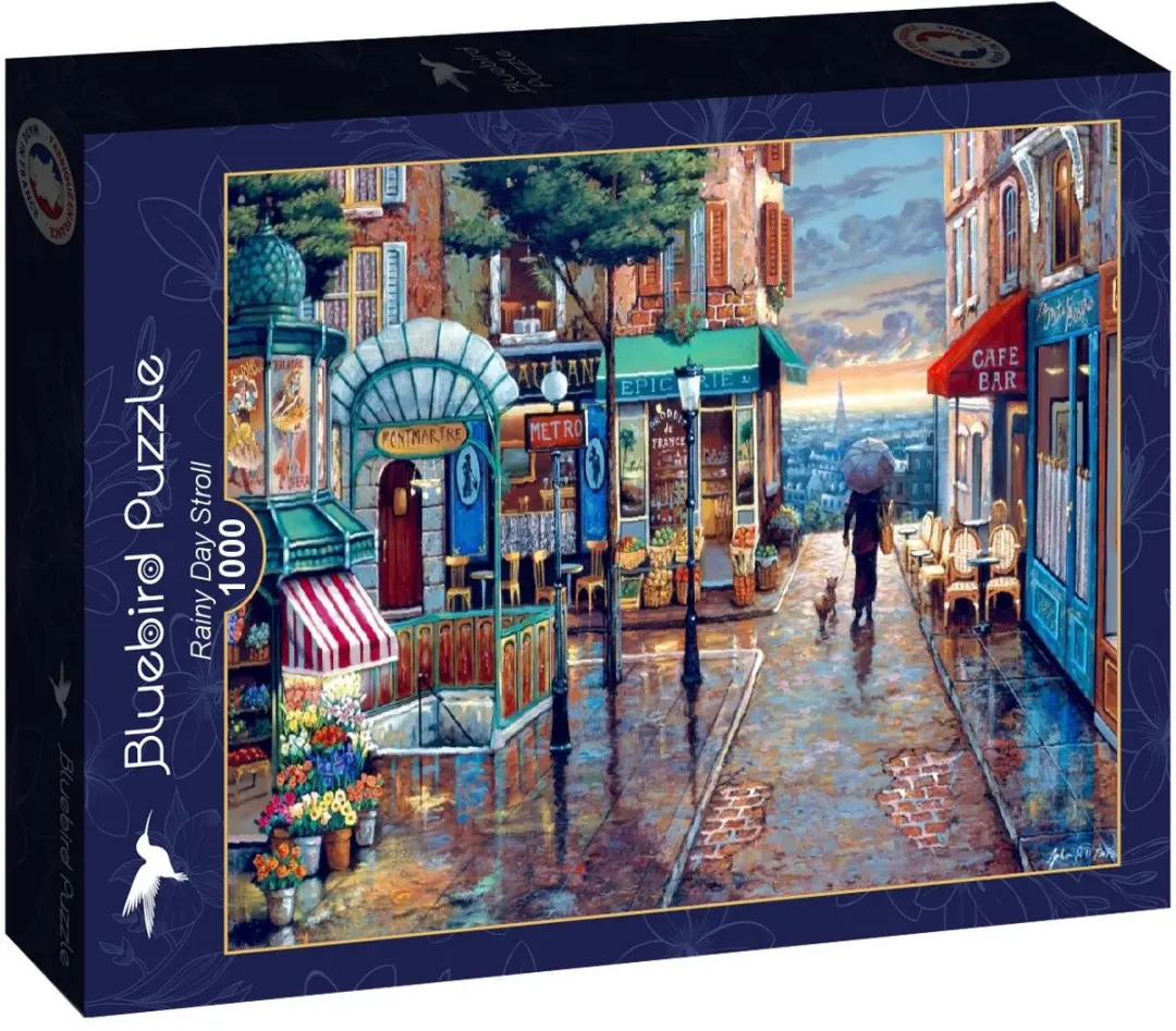 Bluebird Puzzle Rainy Day Stroll 1000 Stuks - Parijs