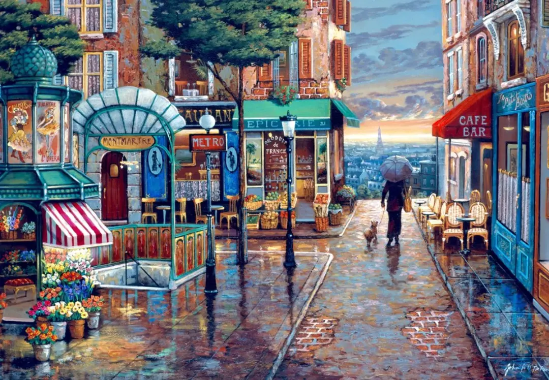 Bluebird Puzzle Rainy Day Stroll 1000 Stuks