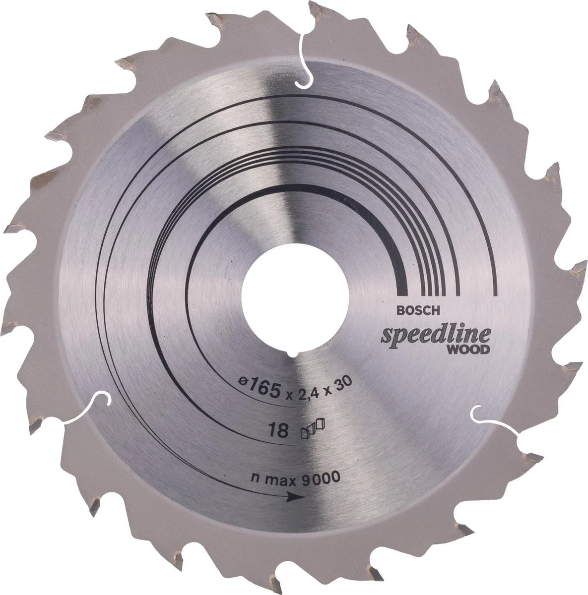 Bosch Professional Cirkelzaagblad CIRKZB SPEED 165X30/20X2,4 18T