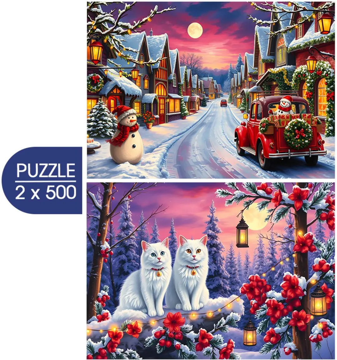 Bluebird Puzzle kerstpuzzel 2-in-1