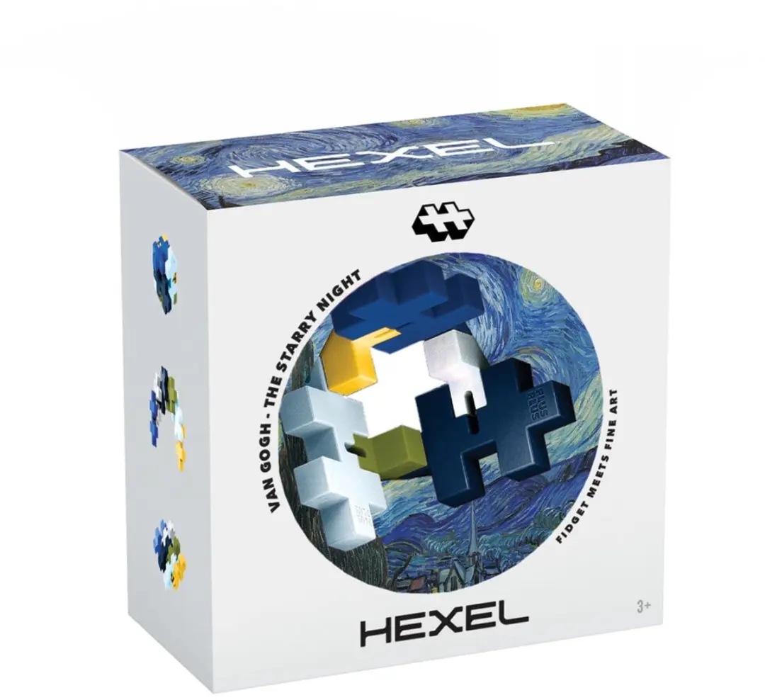 Plus-Plus HEXEL Van Gogh Sterrennacht fidget toy