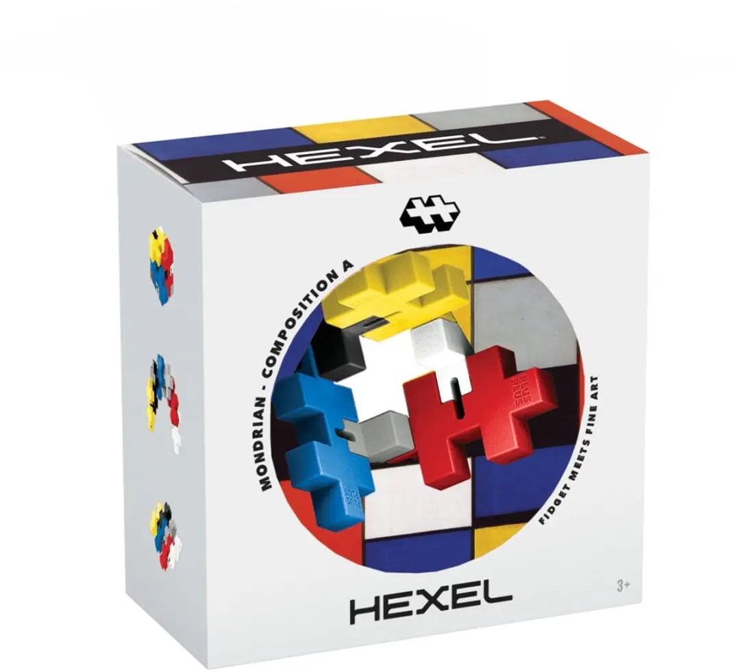 Plus-Plus HEXEL Mondrian Composition A fidget toy