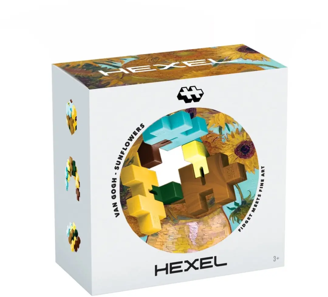 Plus-Plus HEXEL Van Gogh Zonnebloemen fidget toy