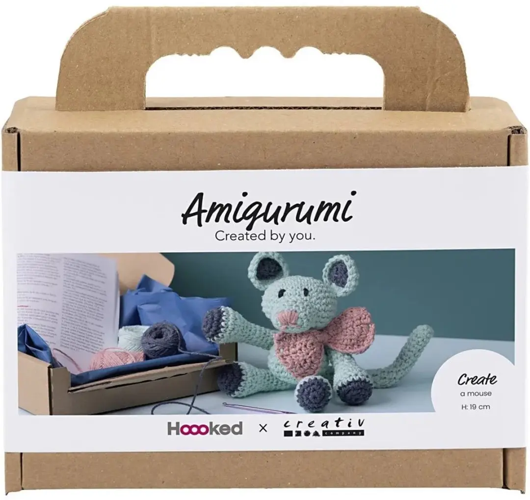 CC Craft Kit Amigurumi , Mouse, mint, 1 pack