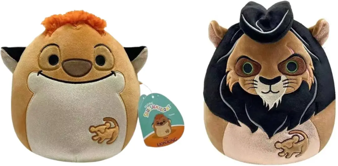 Squishmallows Disney Lion king Timon + Scar 20cm knuffels