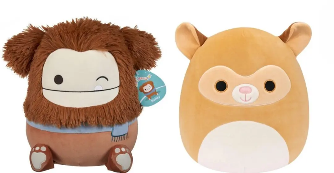 Squishmallows Bigfoot Benny + Zaine Tarsier 30cm knuffels
