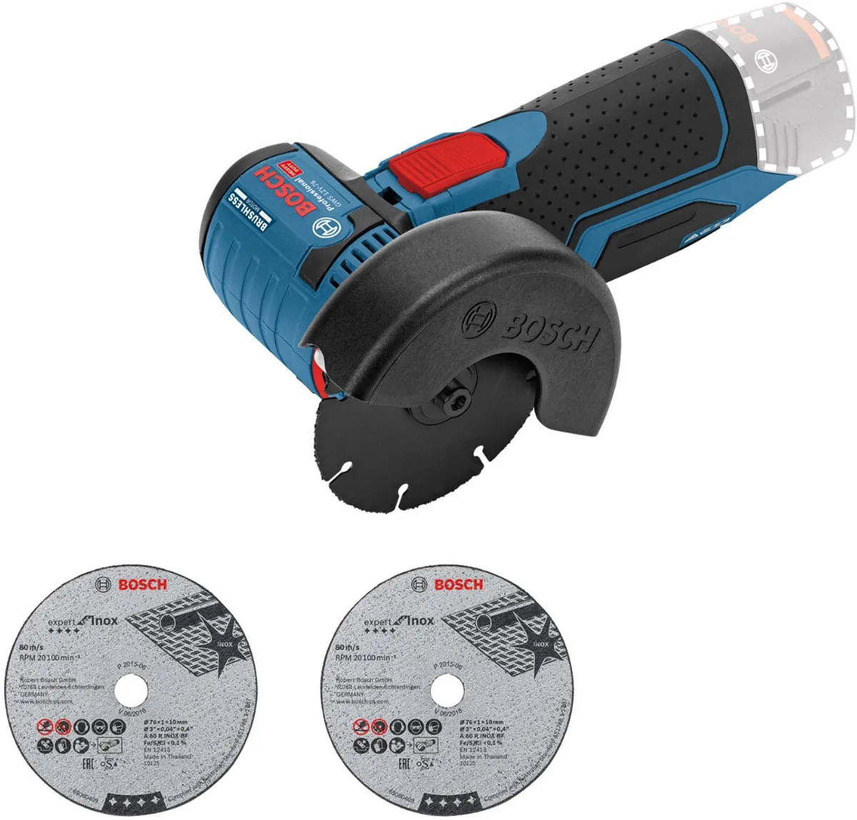 Bosch Professional GWS 12V-76 Accu Haakse Slijper