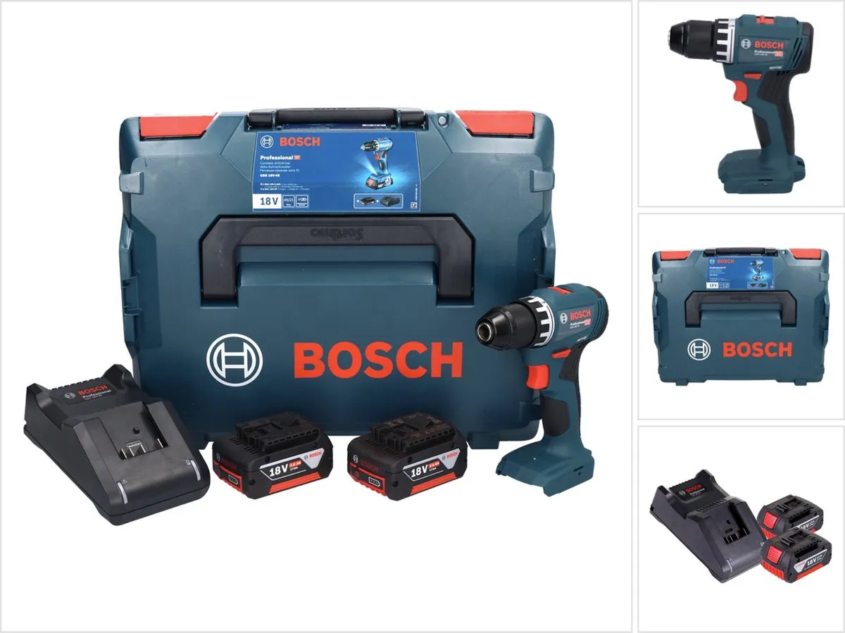 Bosch Professional GSR 18V-45 Accu Schroefboormachine - 2x 3.0Ah - L-Boxx