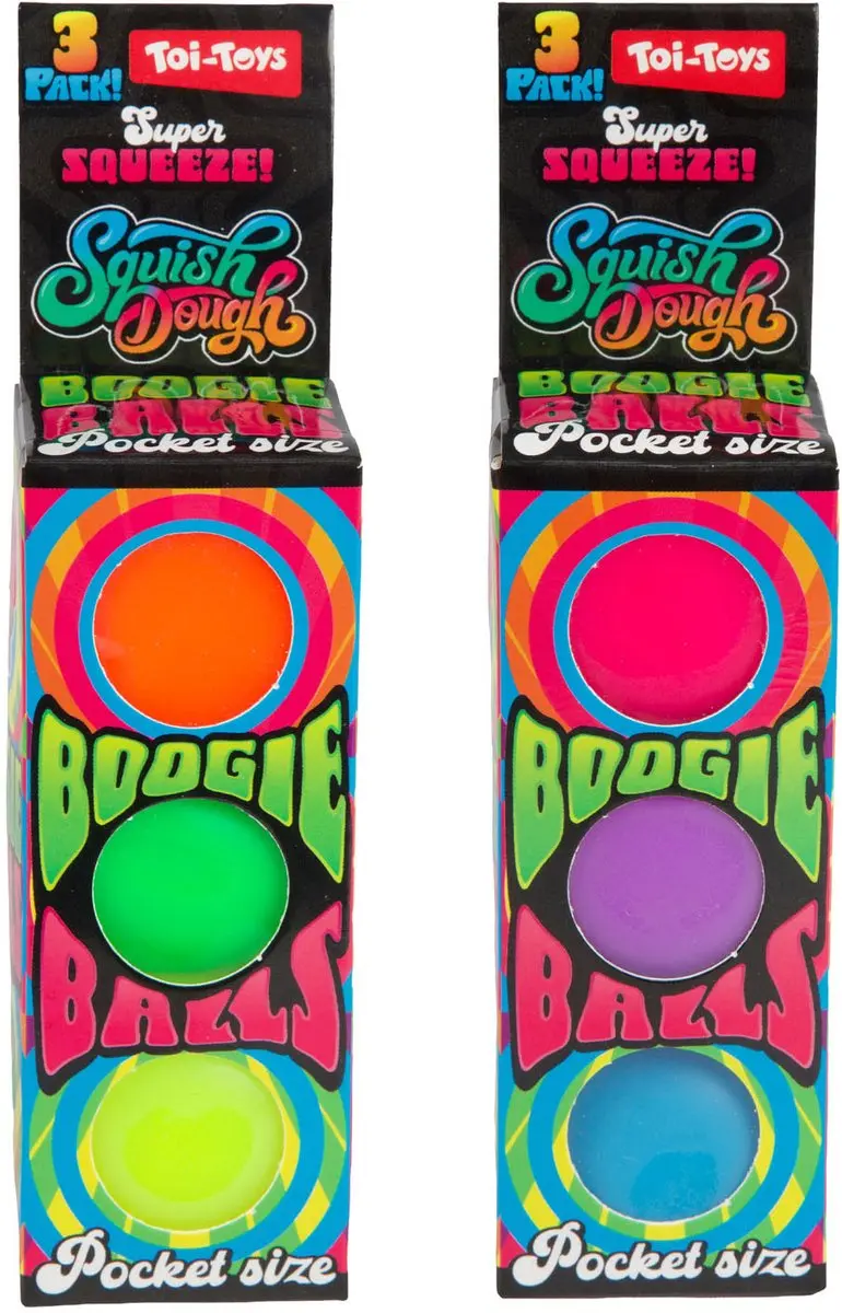 Toi-Toys Squishdough Knijpballen Neon - 3 Stuks - afbeelding 2 van 4