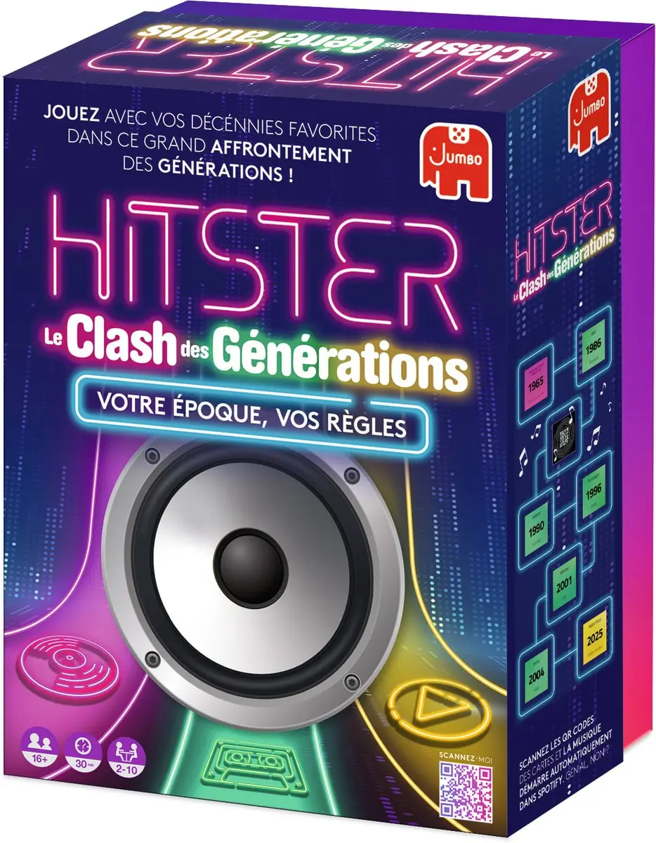 Jumbo Hitster Battle of the Generations - 10 Spelers