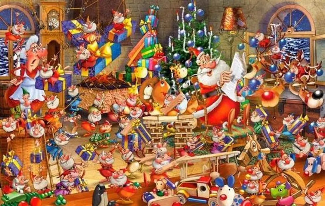 Piatnik Christmas Chaos 1000 Puzzelstukken