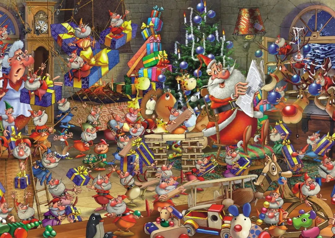 Piatnik Christmas Chaos 1000 Puzzelstukken
