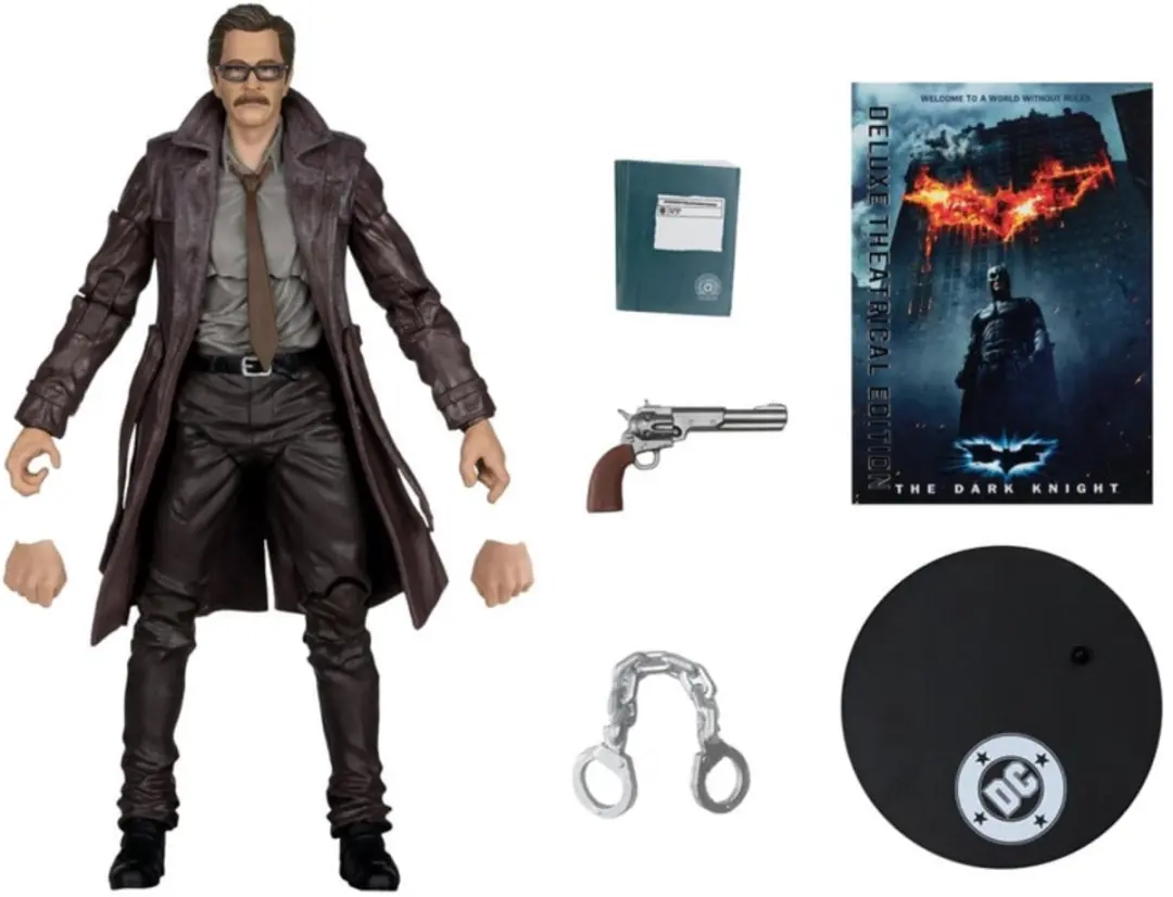 McFarlane Toys DC Multiverse Commissioner James Gordon Action Figure - MCF17897 - 18cm Multi - afbeelding 4 van 6
