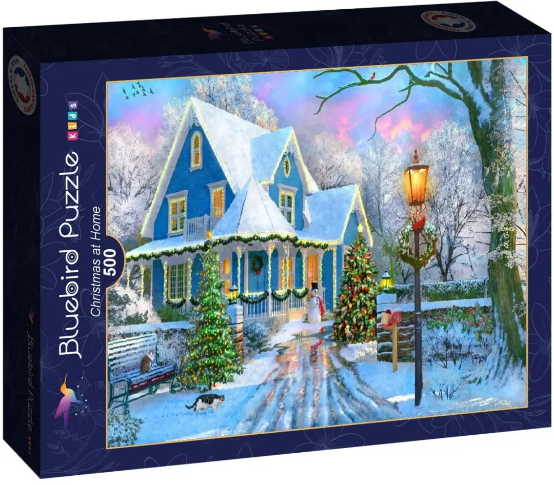 Bluebird Puzzle Christmas at Home 500 Stuks - 500 Puzzelstukken