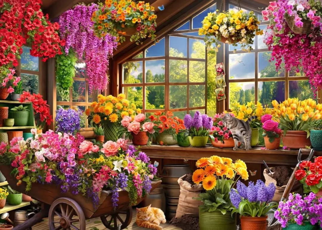 Bluebird Puzzle Potting Shed 500 Stuks