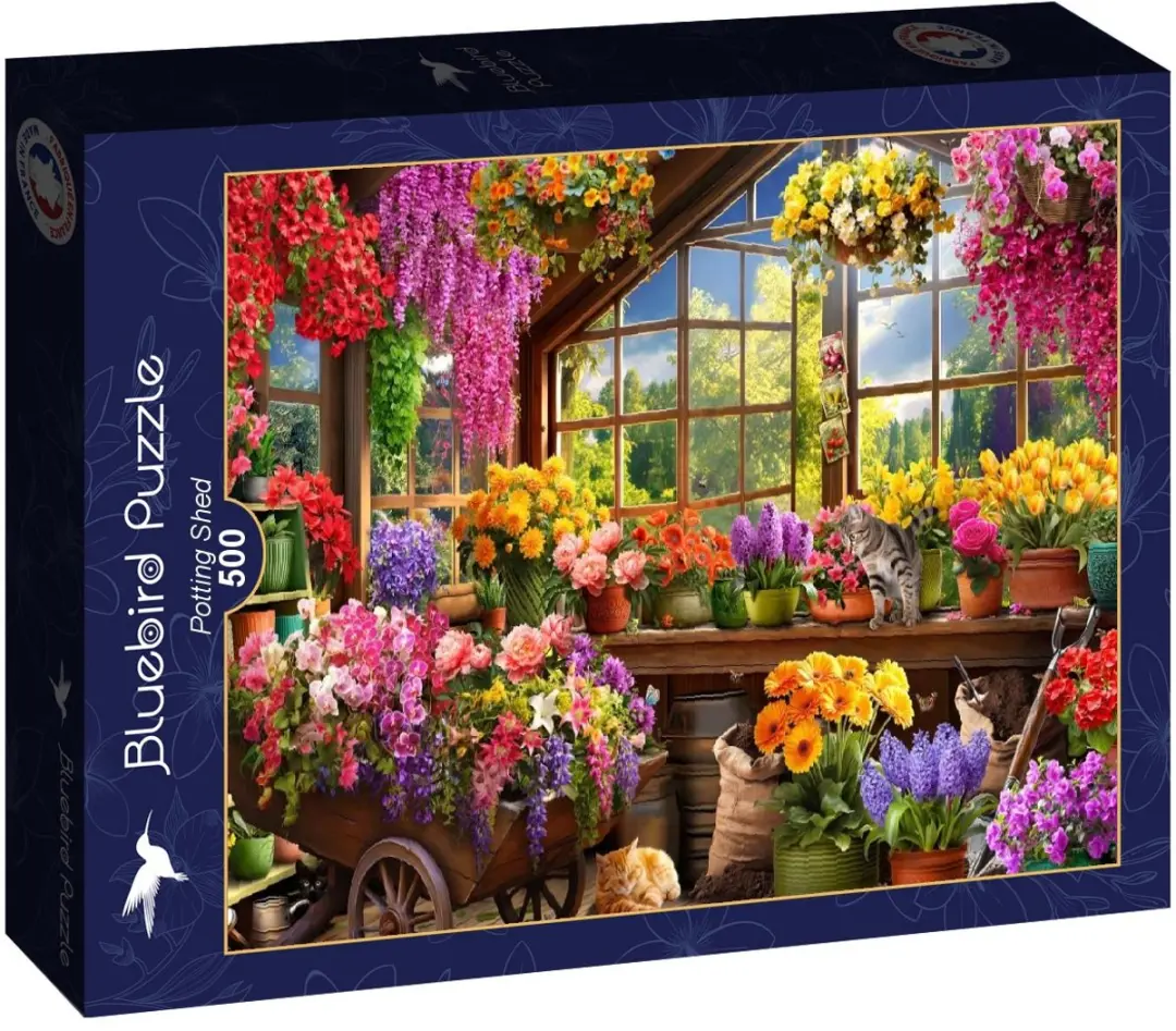 Bluebird Puzzle Potting Shed 500 Stuks - Meerkleurig