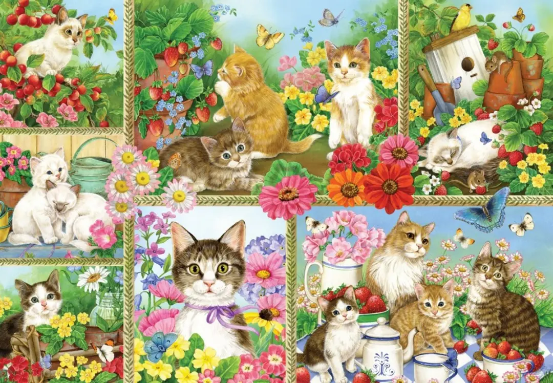 Bluebird Puzzle katten en kittens