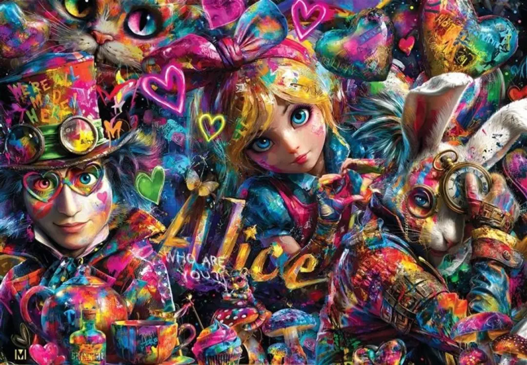 Bluebird Puzzle legpuzzel Alice in Graffitiland