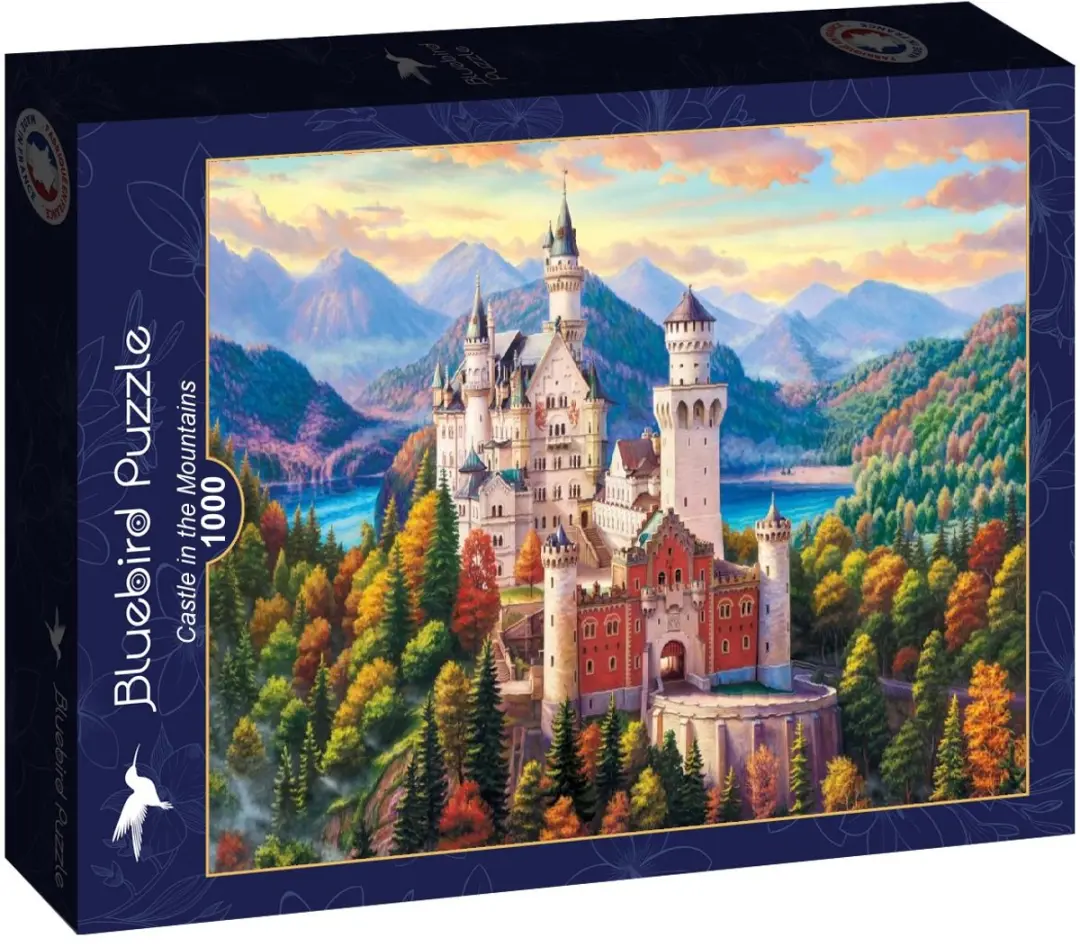 Bluebird Puzzle Castle in the Mountains 1000 Stuks - 1000 Puzzeldelen