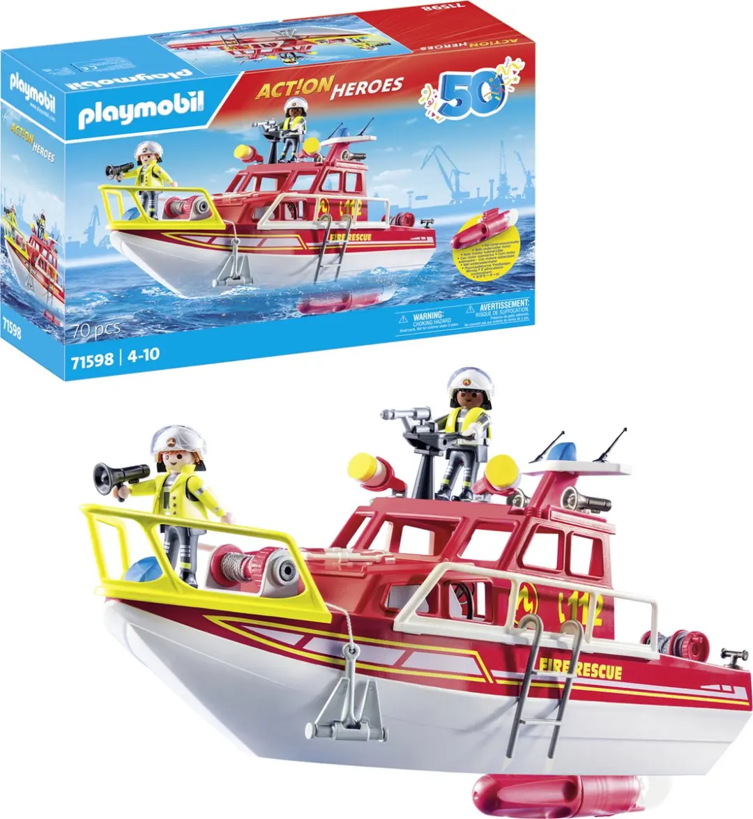 PLAYMOBIL Action Heroes 50YR Brandweerboot