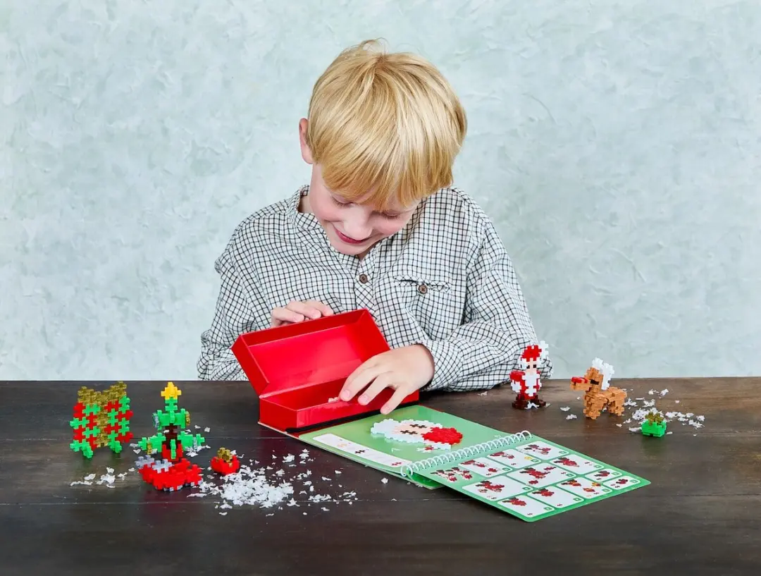 Plus-Plus Activity Pad Kerst Bouwset 125 Stuks