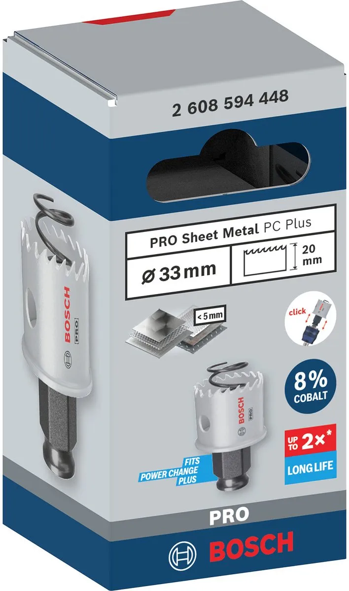 Bosch Professional PC Plus Gatenzaag 33mm - Metaal