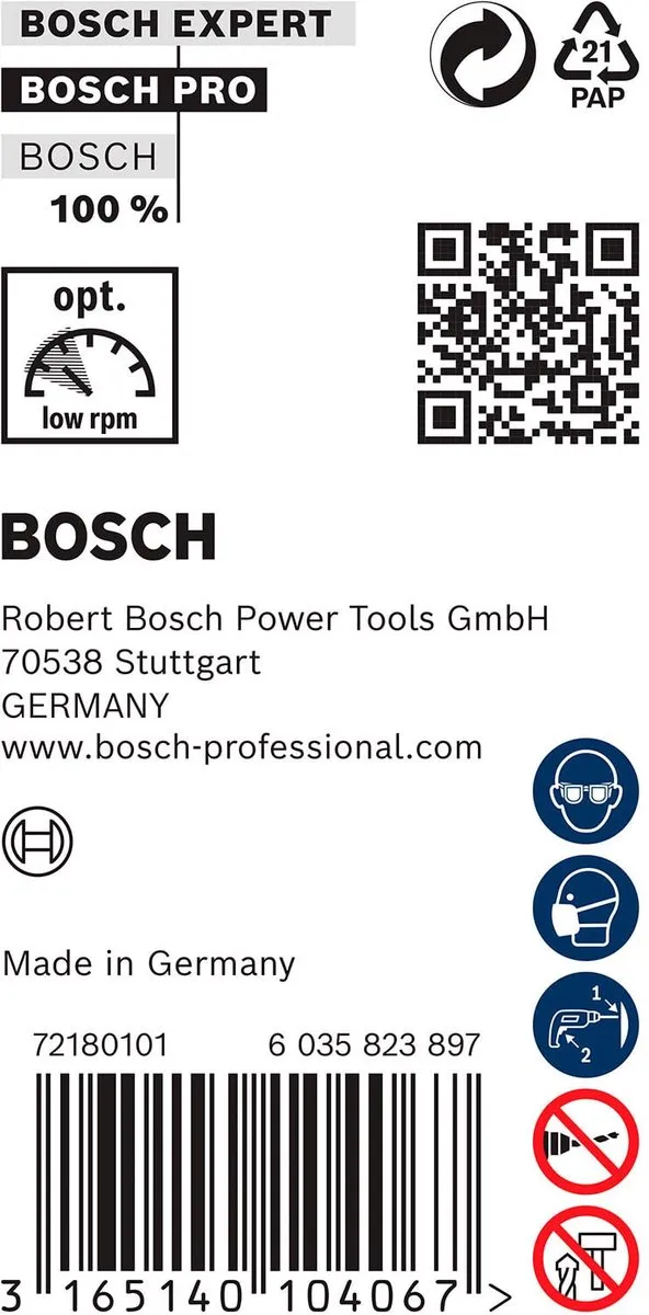 Bosch Professional SDS+ 22x400 Bekistingsboor - Hout