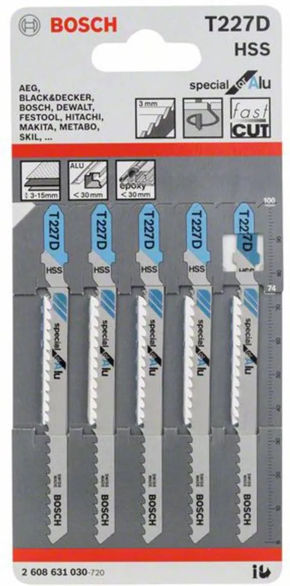Bosch Professional DECOUPEERZB T227D Zaagbladen - 5 Stuks