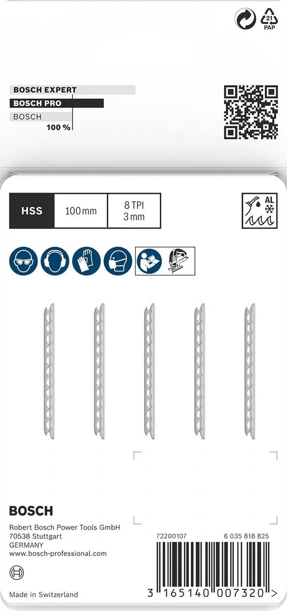 Bosch Professional DECOUPEERZB T227D Zaagbladen - 5 Stuks