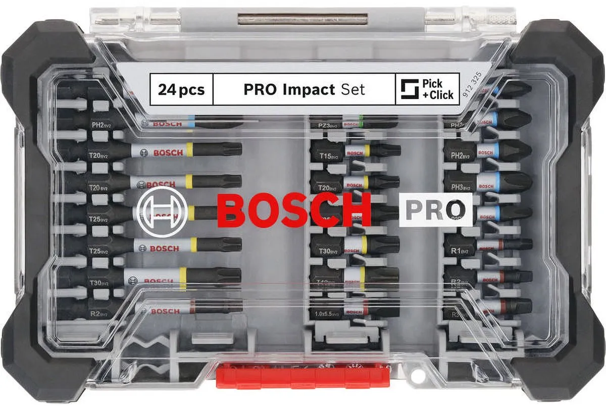 Bosch Professional PRO Impact Schroefbitset 24-delig 2608521U75