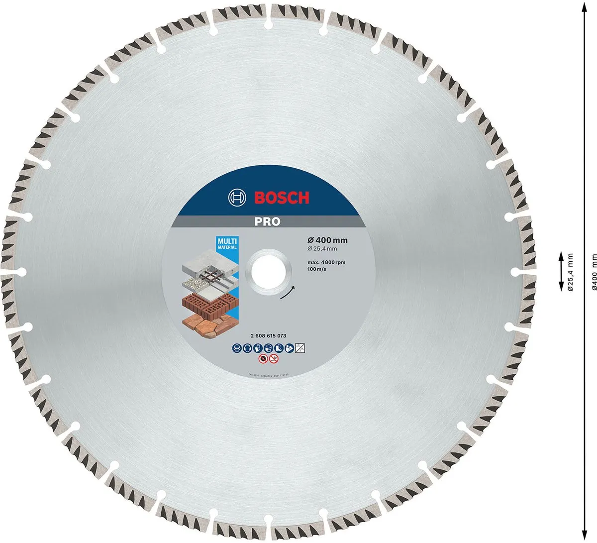 Bosch Professional Diamantschijf Universal 400x20x25,4mm - afbeelding 6 van 6