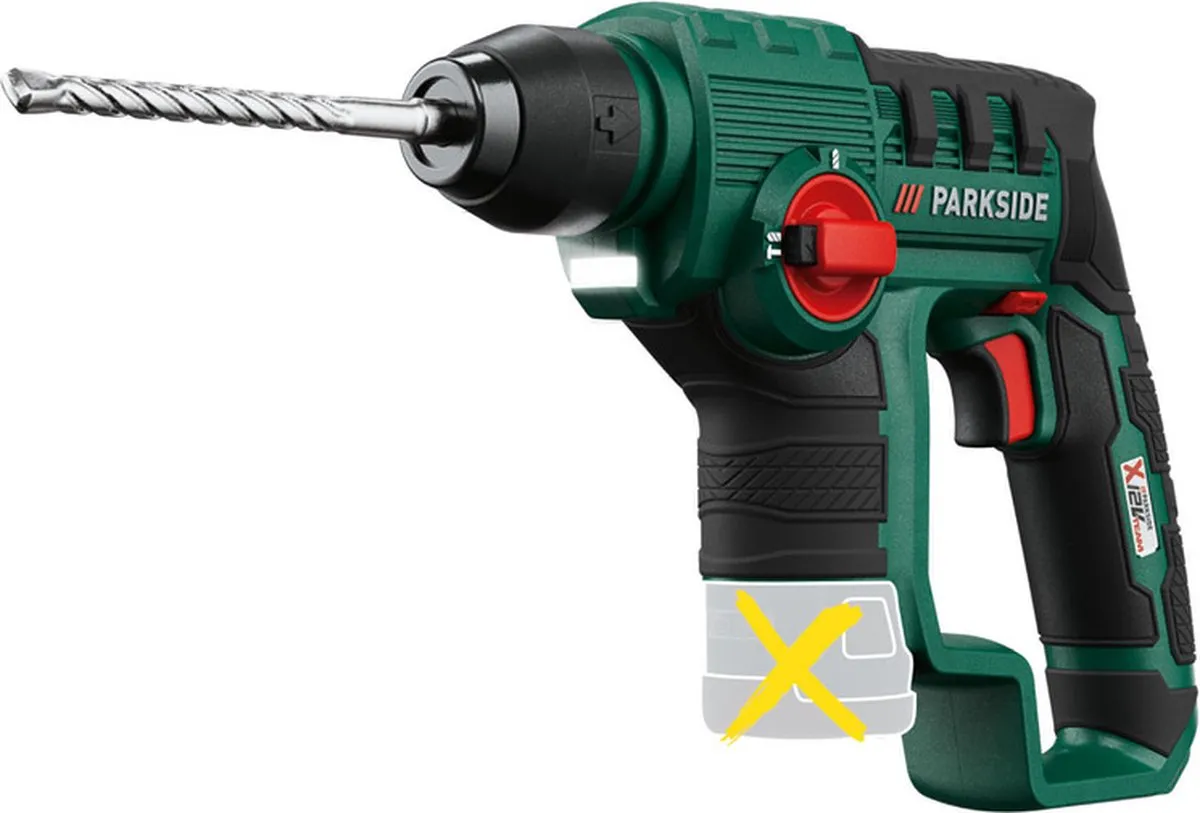 PARKSIDE Accu-klopboor 12V - 10mm Beton/Hout/Metselwerk