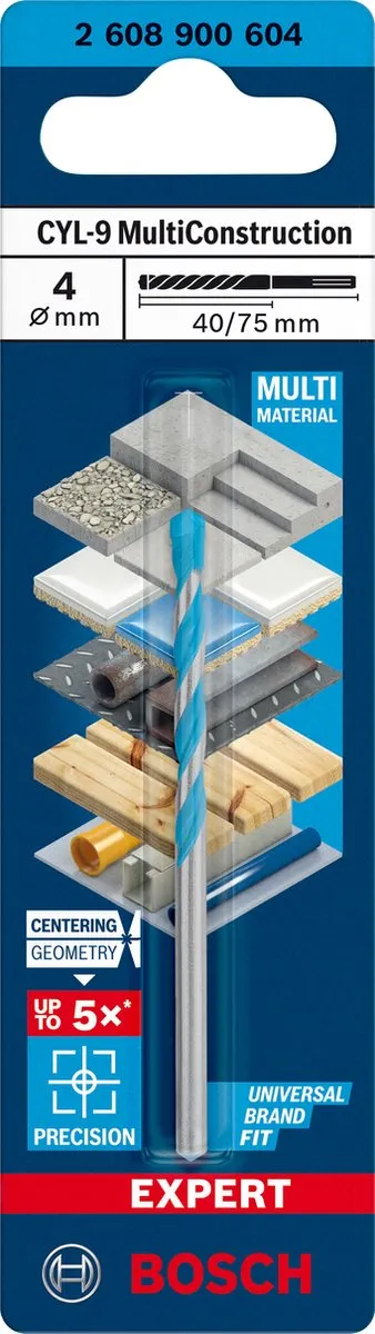 Bosch Professional CYL-9 Multiconstructieboor 4mm - Hout