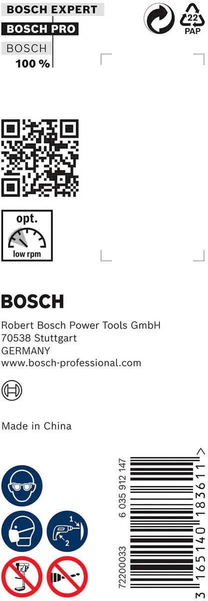 Bosch Professional Slangeboor 32x450mm - Hout - MPN 2608597652