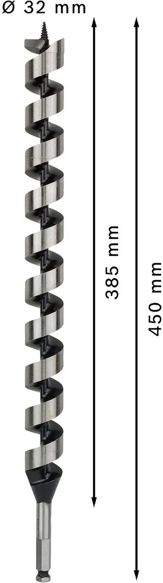 Bosch Professional Slangeboor 32x450mm - Hout - MPN 2608597652
