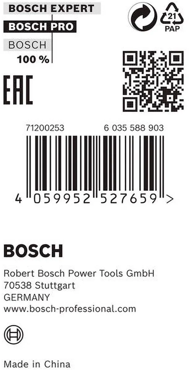 Bosch Professional Reductiering 20x0,8x10mm - 2600100...